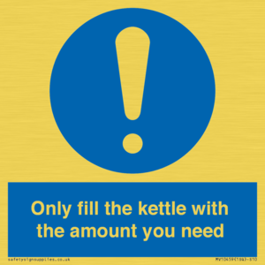 Only fill the kettle with the amount you need